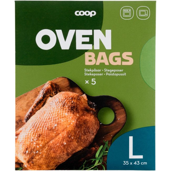Пакеты для запекания Coop 35х43см, 5 шт/уп