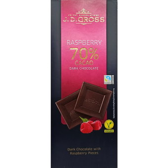 Шоколад J.D.Gross (малина) 125 гр