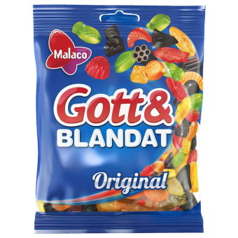 Фруктовые конфеты ассорти Malaco Gott & Blandat ORIGINAL 700 гр