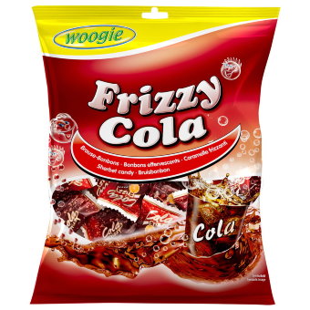 Карамель со вкусом колы Woogie Frizzy Cola 170 гр