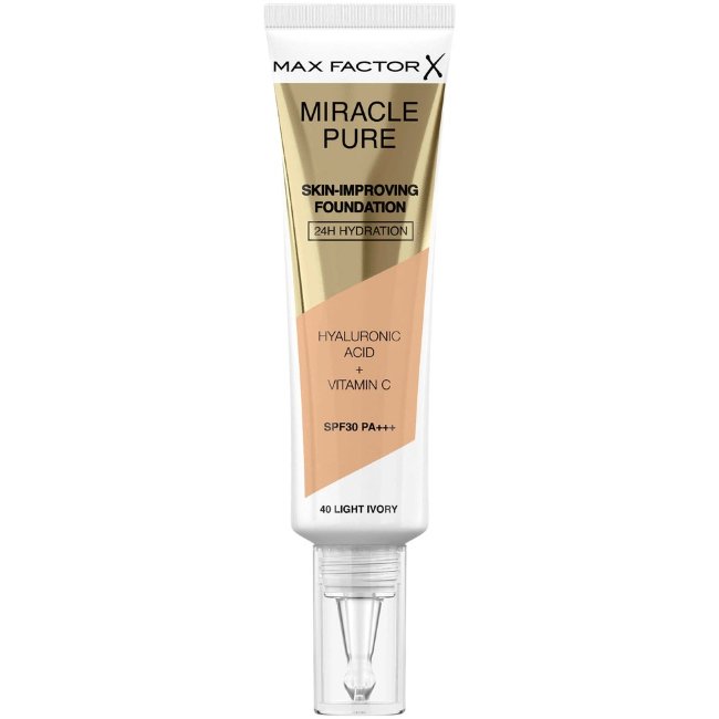 Тональная основа Max Factor Miracle Pure 40 Light Ivory 30 мл