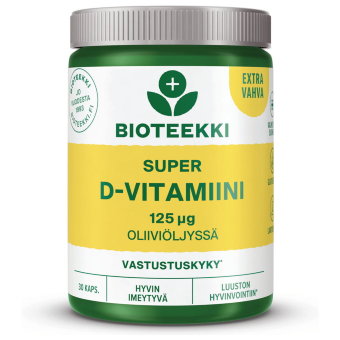 Витамин Д 125 мкг Bioteekin Super D-Vitamiini 30 капсул