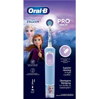 Электрическая зубная щетка Oral-B Vitality Pro Kids Frozen + сменная насадка