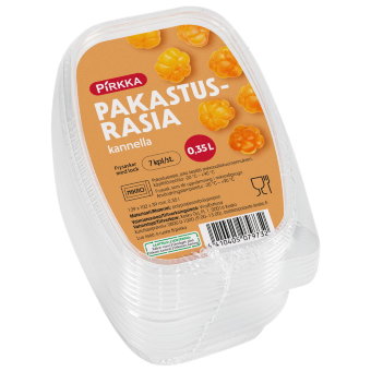 Контейнер для заморозки (с крышкой) Pirkka 350 мл 7 шт Контейнер для заморозки (с крышкой) Pirkka 350 мл 7 шт