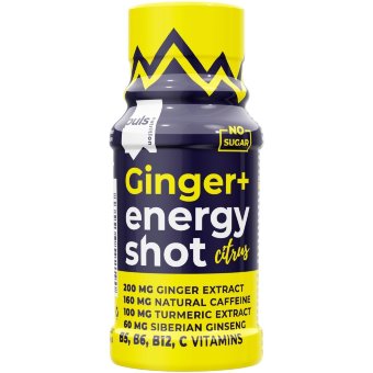 Энергетический шот PULS Ginger+ Energy цитрусовый 60 мл
