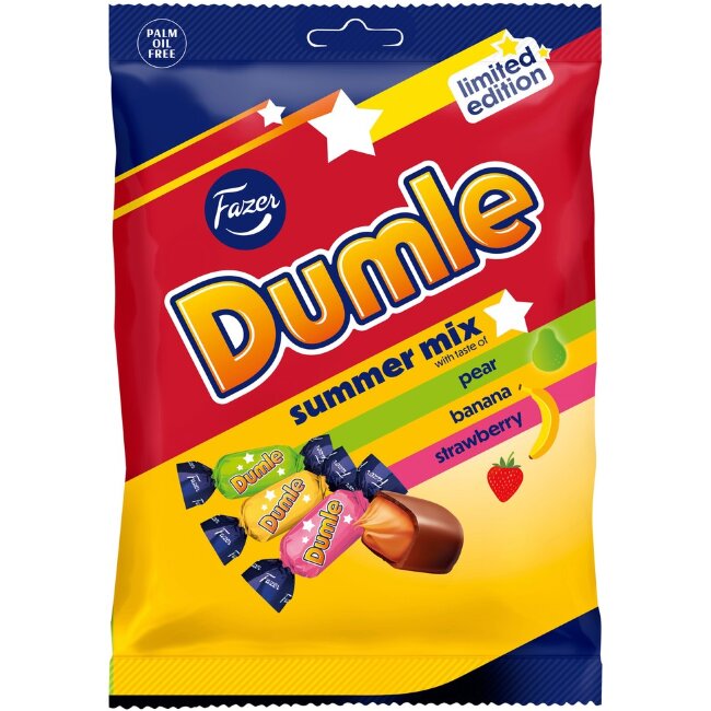 Микс летних конфет Fazer Dumle 180 гр