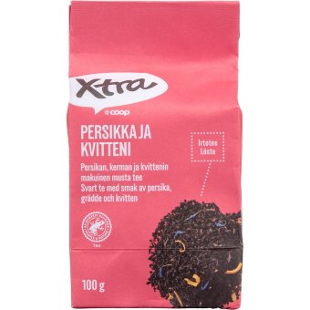 Чай листовой Xtra с персиком, айвой и сливками 100 гр