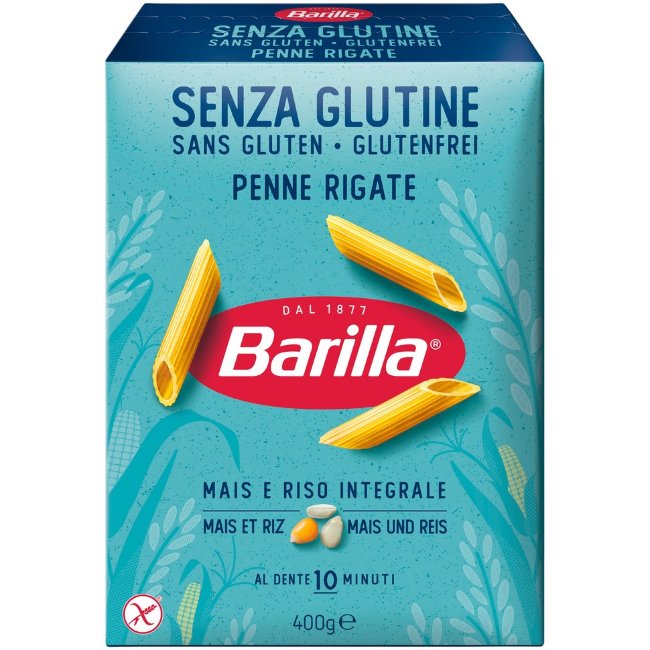 Паста Barilla Penne Rigate Mais Riso 400 гр