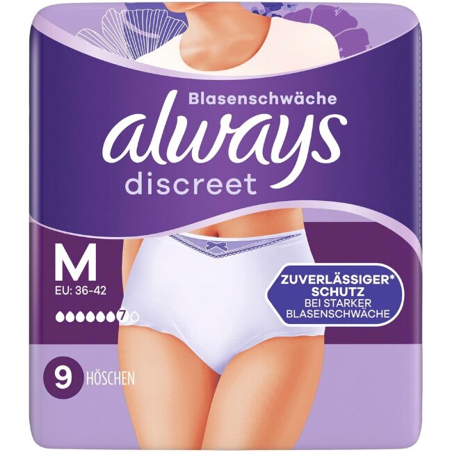 Прокладки для недержания Always Discreet M 9 шт Прокладки для недержания Always Discreet M 9 шт