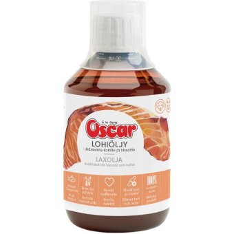 Пищевая добавка с лососевым маслом Oscar для собак и кошек 300 мл