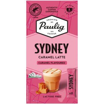 Кофейный напиток Paulig Sydney Caramel Latte с карамелью 8x16,5 гр