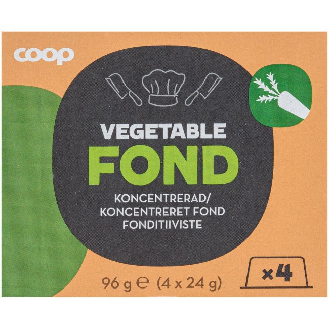 Желе овощного бульона концентрированное Coop 4х24гр