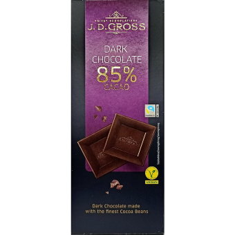 Шоколад J.D.Gross 85% 125 гр