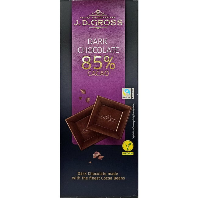 Шоколад J.D.Gross 85% 125 гр