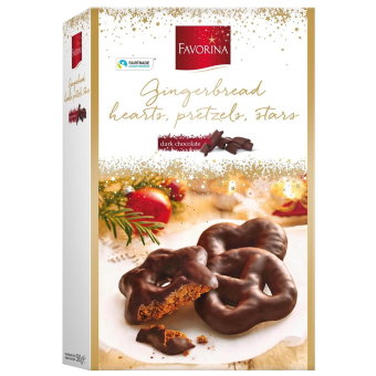 Пряные пряники Favorina с тёмным шоколадом 500 гр