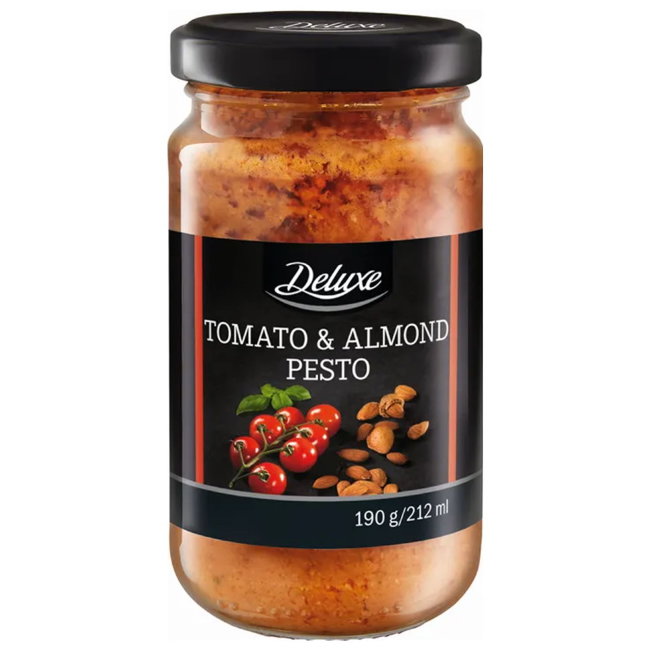 Итальянский песто Томатно-миндальный Deluxe 190/560 гр Итальянский песто Томатно-миндальный Deluxe 190/560 гр