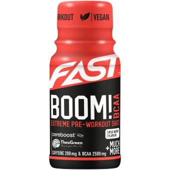 Энергетический шот FAST BOOM! BCAA 60 мл ягодный