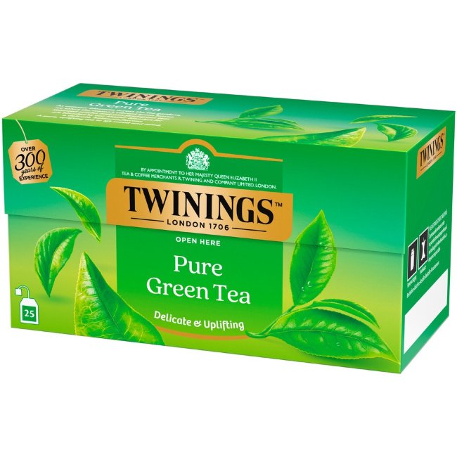 Чай зеленый без добавок Twinings 25пак Pure Green