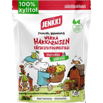 Пастилки со вкусом груши и клубники Jenkki 150 гр