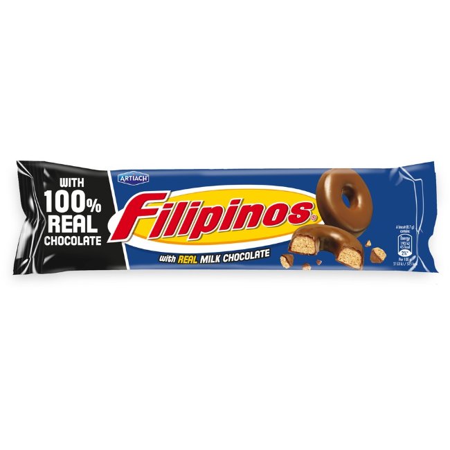 Печенье Filipinos 120 гр в молочном шоколаде