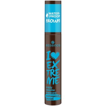 Водостойкая тушь для ресниц essence I LOVE EXTREME crazy volume коричневая 01 Cozy Brown 12 мл Водостойкая тушь для ресниц essence I LOVE EXTREME crazy volume коричневая 01 Cozy Brown 12 мл