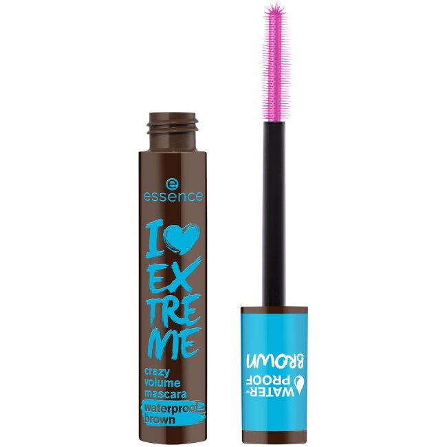 Водостойкая тушь для ресниц essence I LOVE EXTREME crazy volume коричневая 01 Cozy Brown 12 мл Водостойкая тушь для ресниц essence I LOVE EXTREME crazy volume коричневая 01 Cozy Brown 12 мл