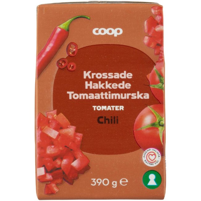 Томаты протертые с перцем чили Coop 390 гр