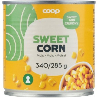 Кукуруза в рассоле Coop 340/285 гр