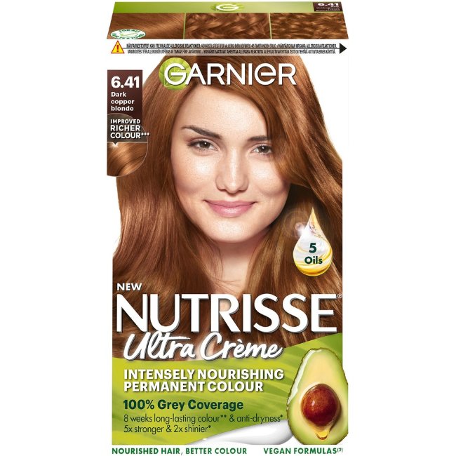 Краска для волос Garnier Nutrisse Ultra Crème 6.41 темно-медный блонд 1 шт