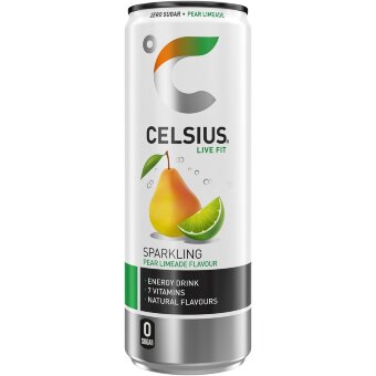 Энергетический напиток CELSIUS Pear Limeade 355 мл Энергетический напиток CELSIUS Pear Limeade 355 мл