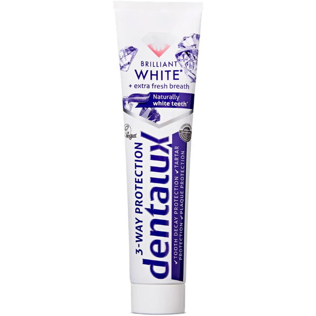 Зубная паста отбеливающая Dentalux Brilliant WHITE 125 мл