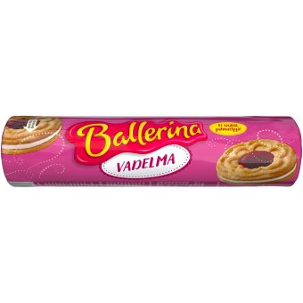 Печенье Ballerina 190 гр с малиновой начинкой