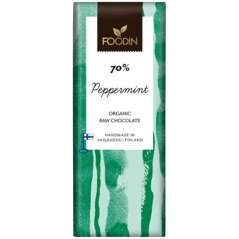 Органический шоколад с мятой Foodin 70% 40 гр