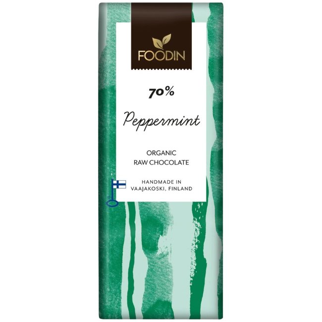 Органический шоколад с мятой Foodin 70% 40 гр