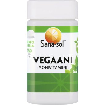Мультивитамины и минералы для вегетарианцев Sana-Sol Vegan Moni 150 табл