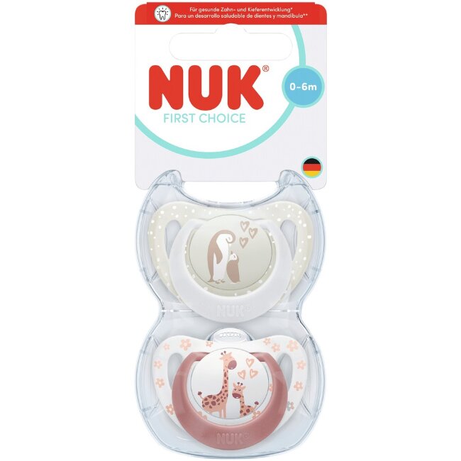 Пустышка ортодонтическая NUK First Choice Huvitutti Koko 1 (уп 2 шт) Пустышка ортодонтическая NUK First Choice Huvitutti Koko 1 (уп 2 шт)