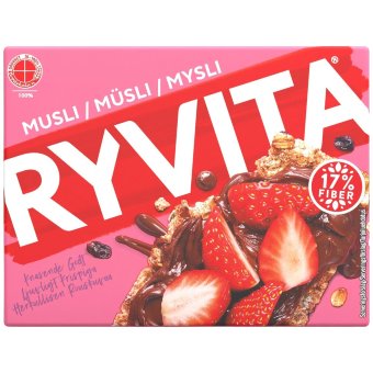 Хлебцы из цельнозернового ржаного хлеба Ryvita мюсли 200 гр