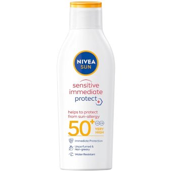 Солнцезащитный лосьон Nivea Sun Sensitive Immediate Protect SK50+ 200 мл