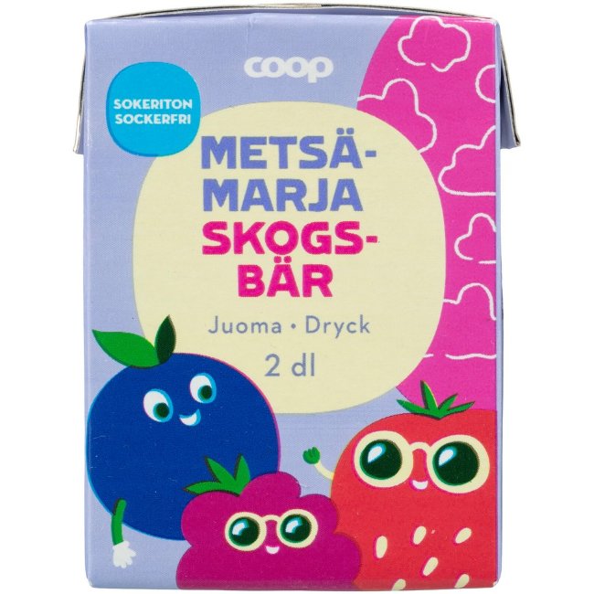Напиток без сахара Coop ( ягодный ) 200 мл