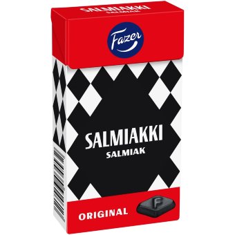 Пастилки с соленым салмиаком Fazer Salmiakki 40 гр