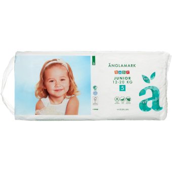 Подгузники на липучках Änglamark Baby junior 5 (12-20 кг) 44 шт