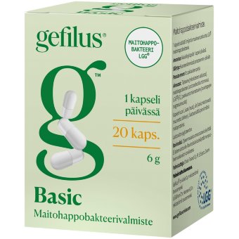 Капсулы с молочнокислыми бактериями Gefilus LGG Basic Gefilus 20 шт Капсулы с молочнокислыми бактериями Gefilus LGG Basic Gefilus 20 шт