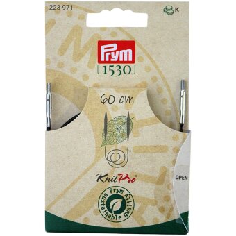 Круглый вязальный спиц Prym 1530 с кабелем 60 см и принадлежностями