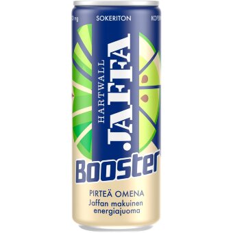 Энергетический напиток Jaffa Booster Pirteä Omena без сахара 0,33 л