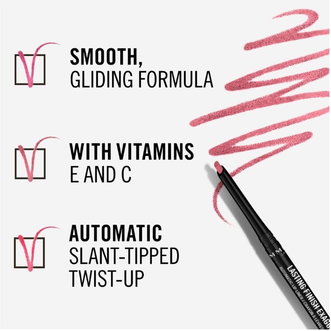 Автоматический контурный карандаш для губ Rimmel Lasting Finish Exaggerate 1 г 063 Eastend Pink