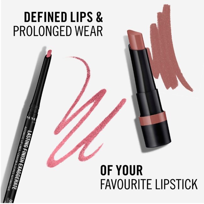 Автоматический контурный карандаш для губ Rimmel Lasting Finish Exaggerate 1 г 063 Eastend Pink