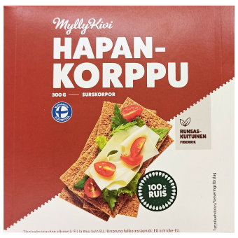 Хлебцы ржаные MyllyKivi 300 гр Хлебцы ржаные MyllyKivi 300 гр