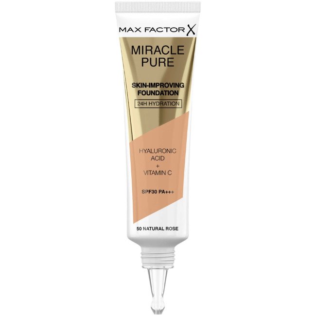Тональная основа Max Factor Miracle Pure 50 Natural Rose 30 мл