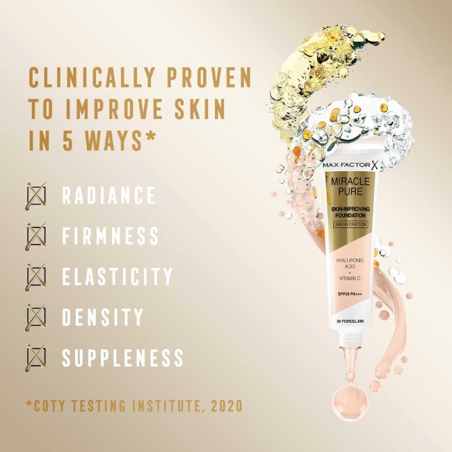 Тональная основа Max Factor Miracle Pure 50 Natural Rose 30 мл