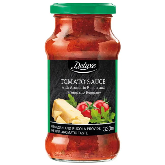 Соус для пасты с ароматной рукколой и пармезаном Deluxe 330/720 гр Соус для пасты с ароматной рукколой и пармезаном Deluxe 330/720 гр